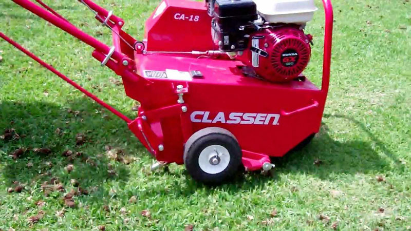 machine for aeration lawn services